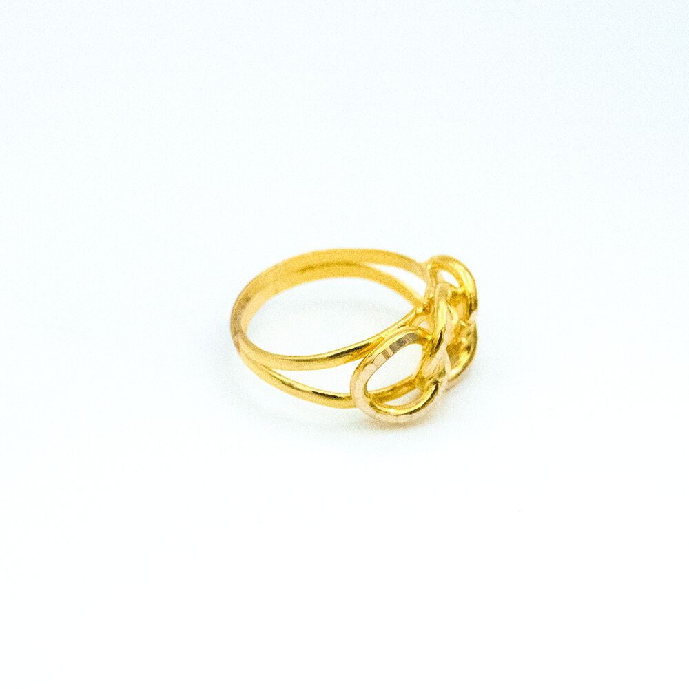 14 Ayar Sessiz Yankı Altın Yüzük