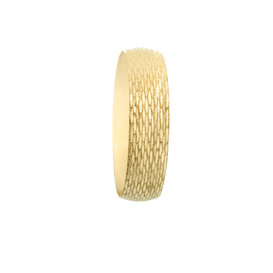 22 Ayar Oval Çizgi İşlemeli Mega Altın Bilezik 40 Gr
