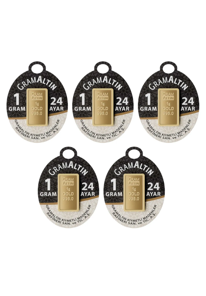 İAR 24 Ayar Külçe Gram Altın 5 Gr