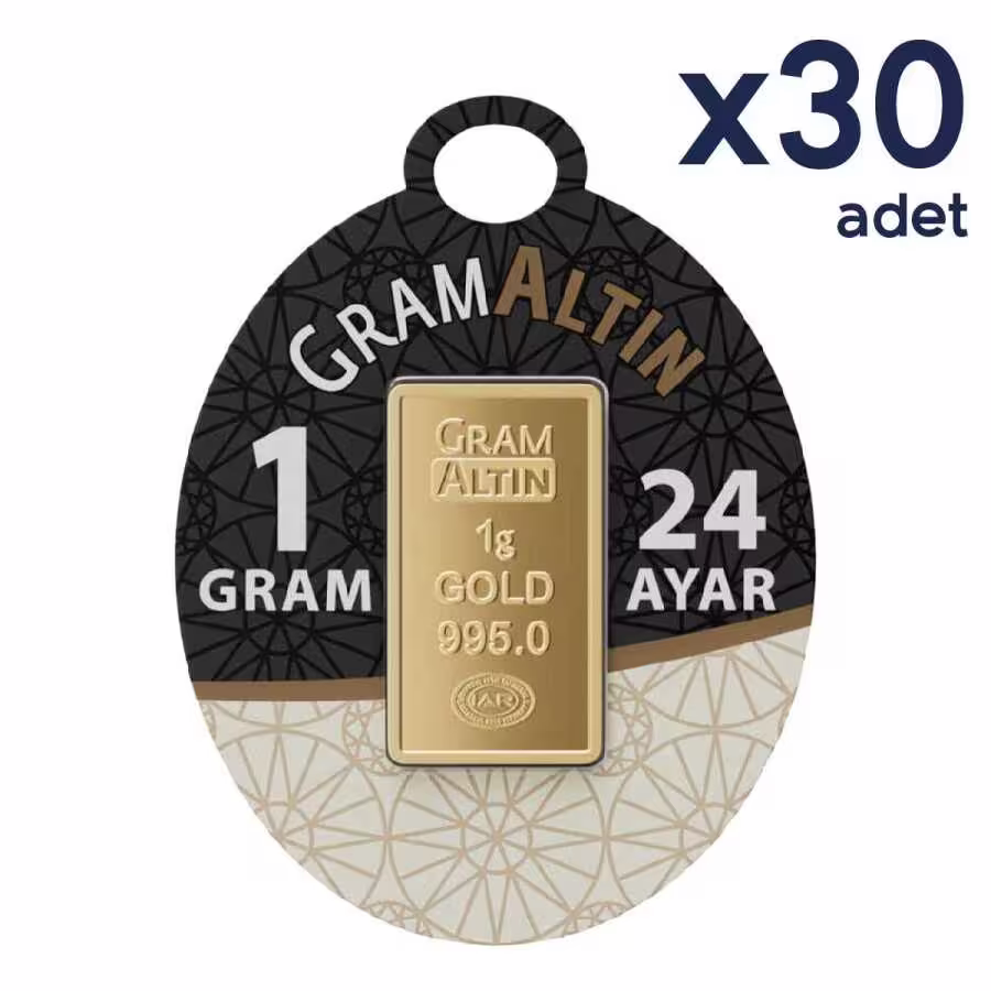 İAR 24 Ayar Külçe Gram Altın 30 Gr