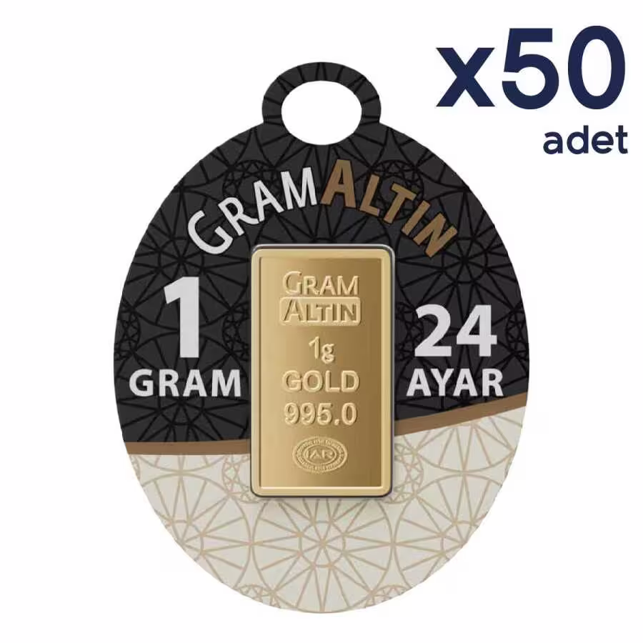 İAR 24 Ayar Külçe Gram Altın 50 Gr