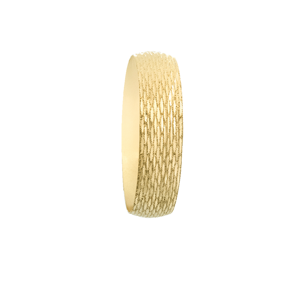 22 Ayar Oval Çizgi İşlemeli Mega Altın Bilezik 50 Gr