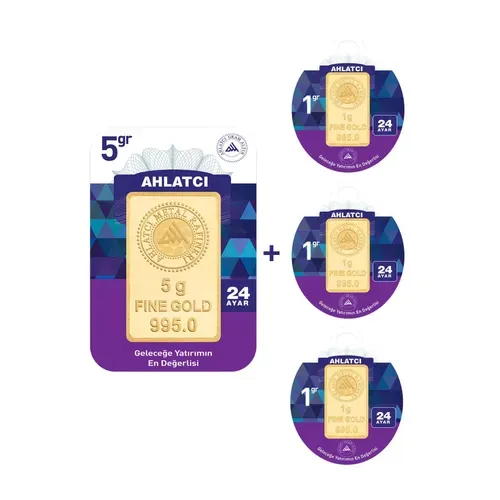 Ahlatçı 24 Ayar Külçe Gram Altın 8 Gr