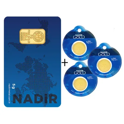 Nadir 24 Ayar Külçe Gram Altın 8 Gr