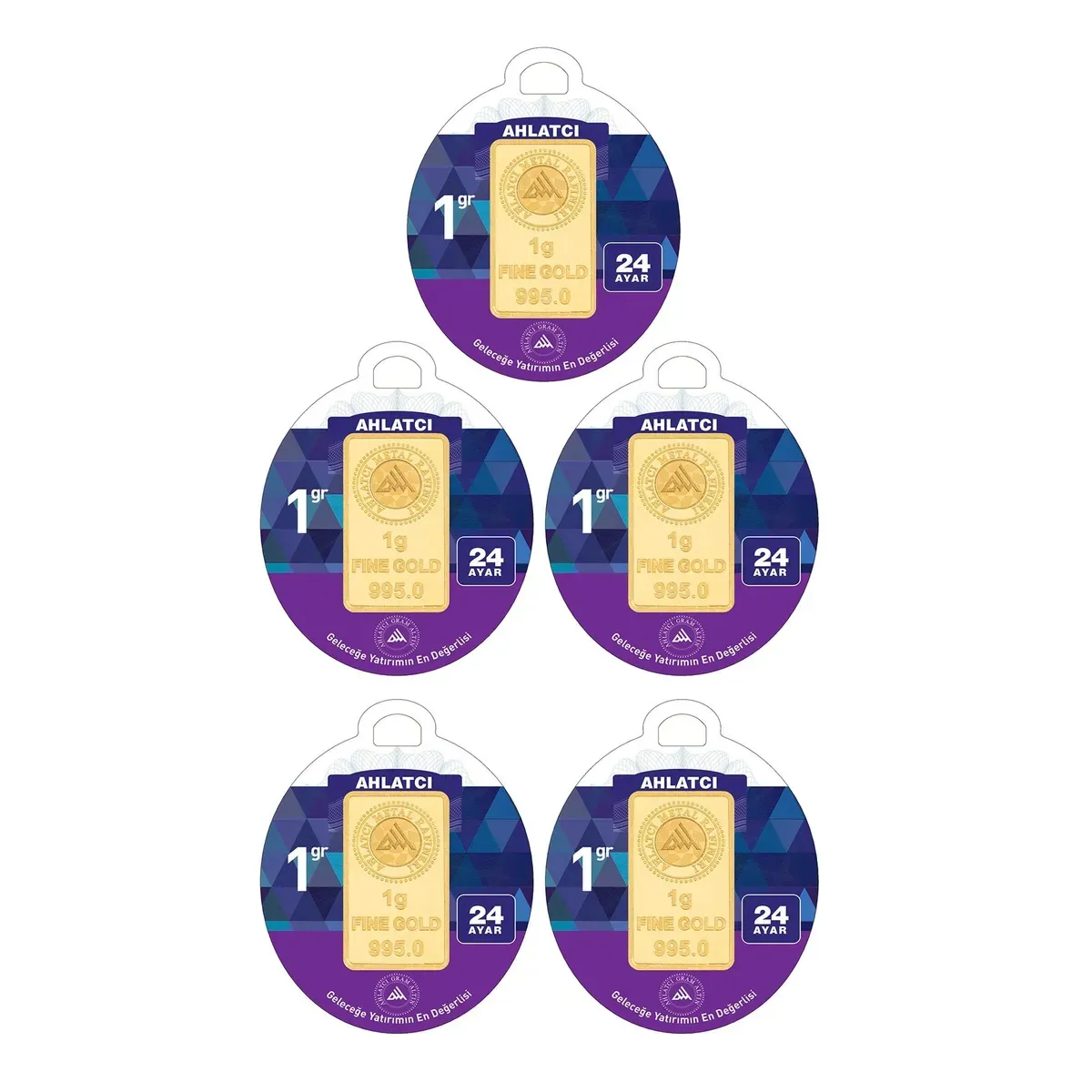 Ahlatçı 24 Ayar Külçe Gram Altın 5 Gr