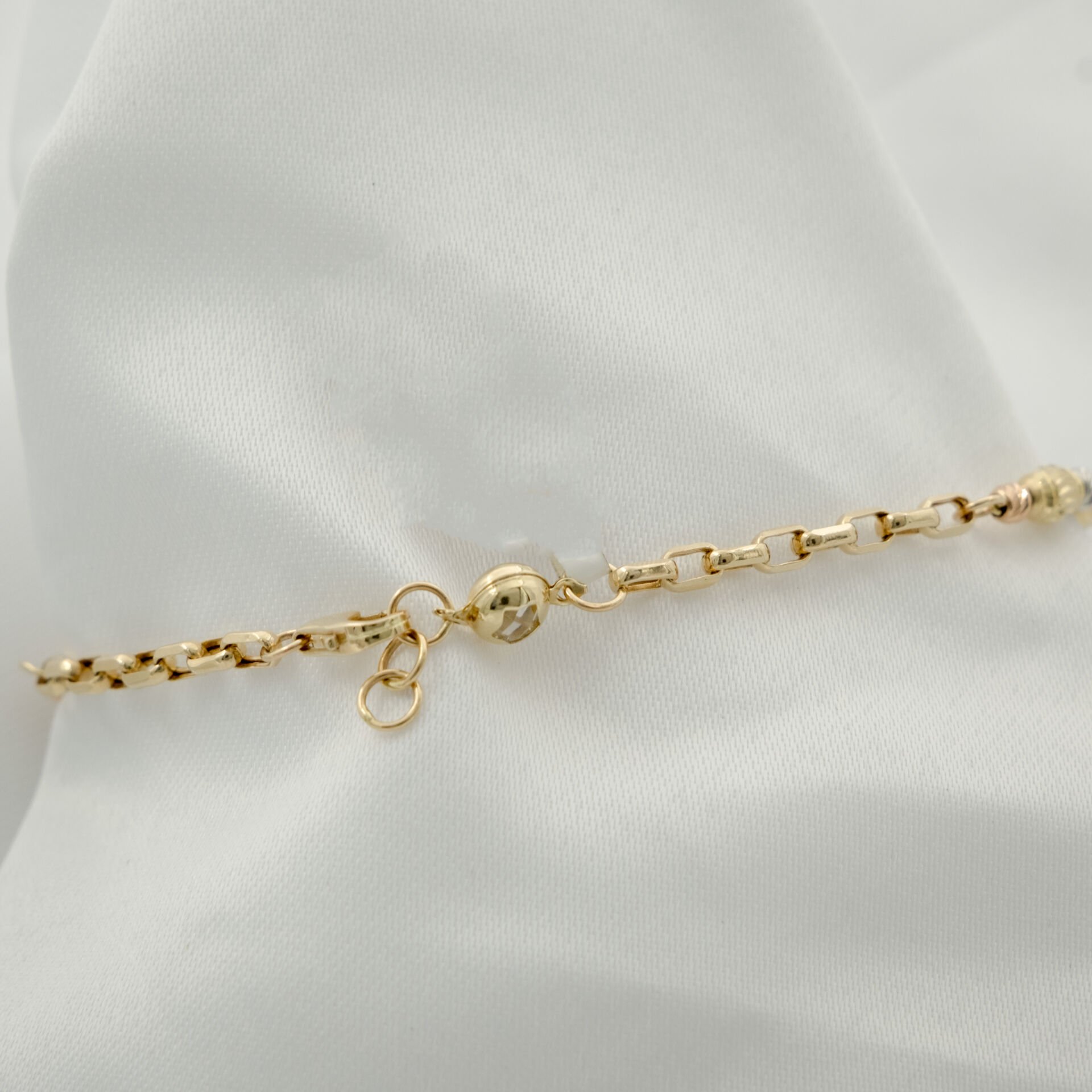 14 Ayar Uzun Ataç Detaylı Altın Bileklik