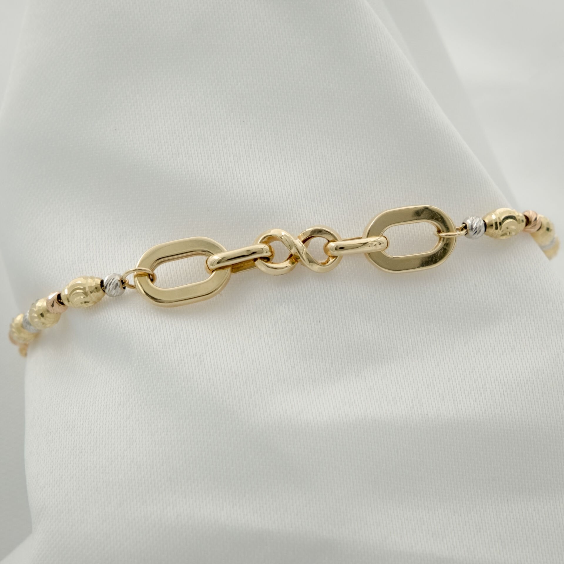 14 Ayar Uzun Ataç Detaylı Altın Bileklik