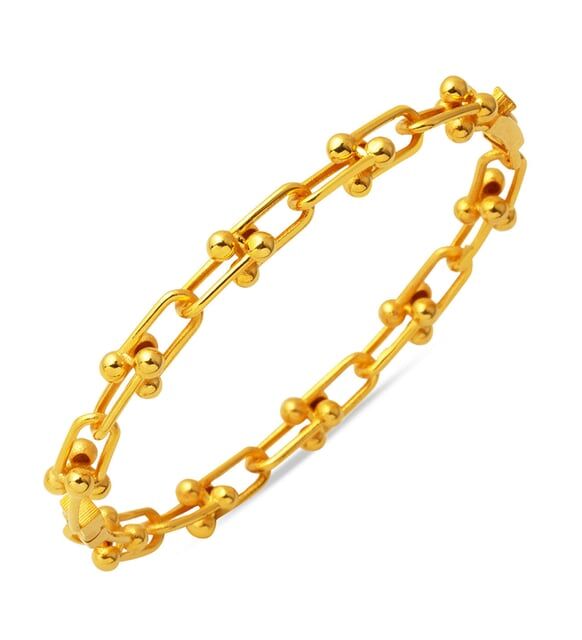 14 Ayar Ataç Ucu Toplu Altın Bileklik