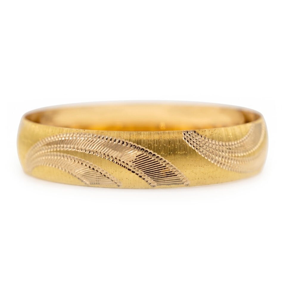 22 Ayar Samanyolu Desenli Kalemli Altın Bilezik 25 Gr