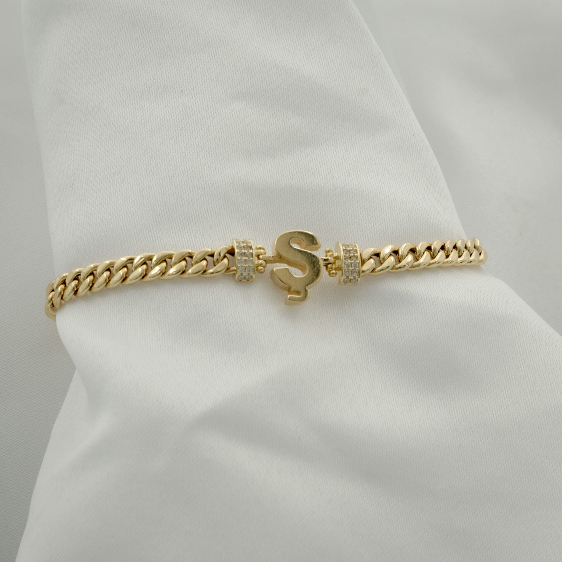 14 Ayar Ş Harfli Altın Bileklik