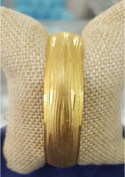 22 Ayar Dalgalı Oluk Mega Bilezik 15 Gr