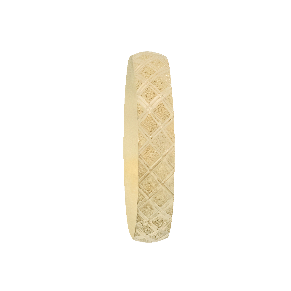 22 Ayar Geniş Dilim Baklava Desenli Işıltılı Mega Gold Altın Bilezik 15 Gr