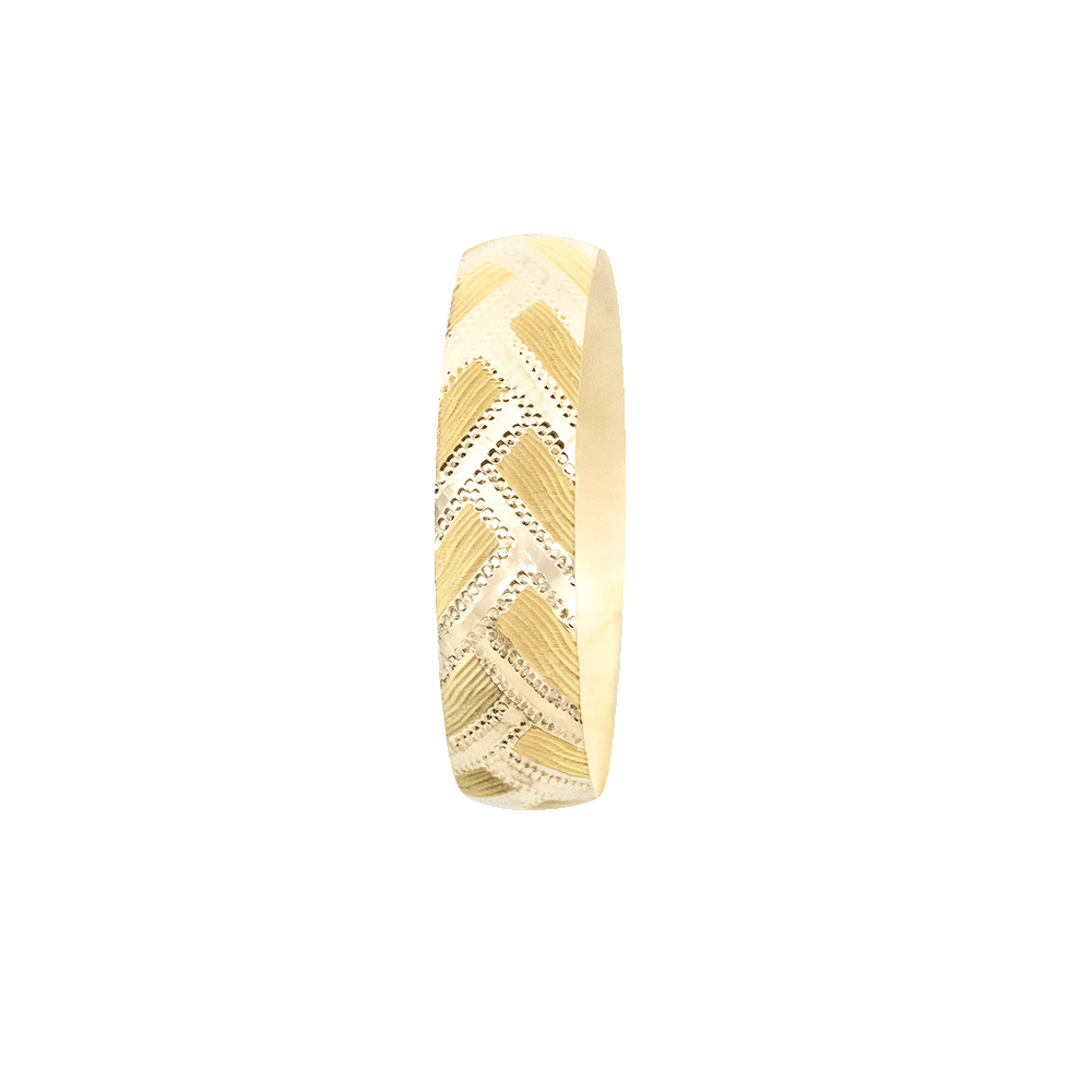 22 Ayar Dalgalı Çizgili Noktalı Mega Gold Altın Bilezik 35 Gr