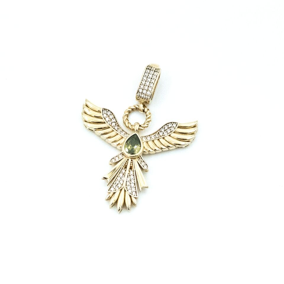 14 Ayar Anka Altın Kolye Ucu (Ajda Charm)