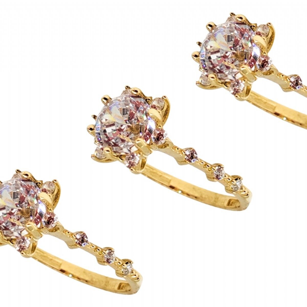 14 Ayar İnce Lotus Altın Yüzük