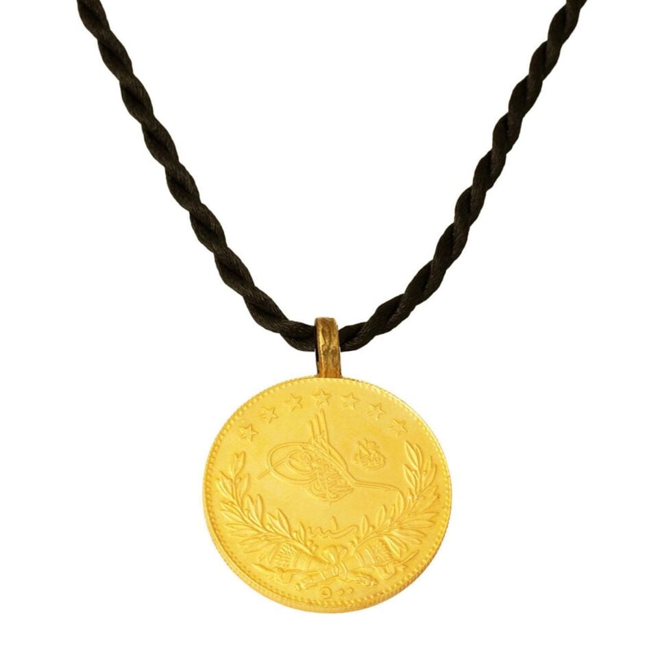 22 Ayar İpli Reşat İkibuçuklu Altın