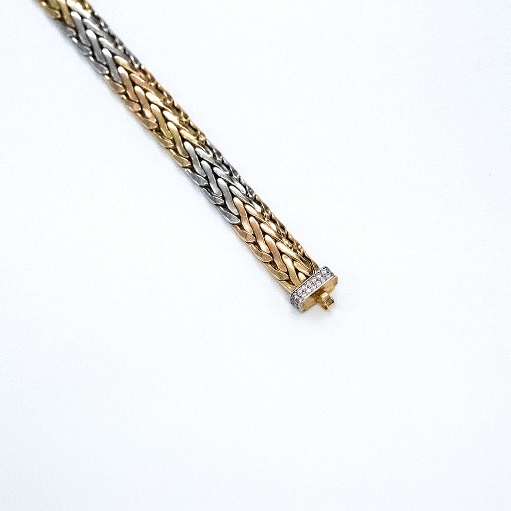 14 Ayar Renkli Kemer Model Altın Bileklik