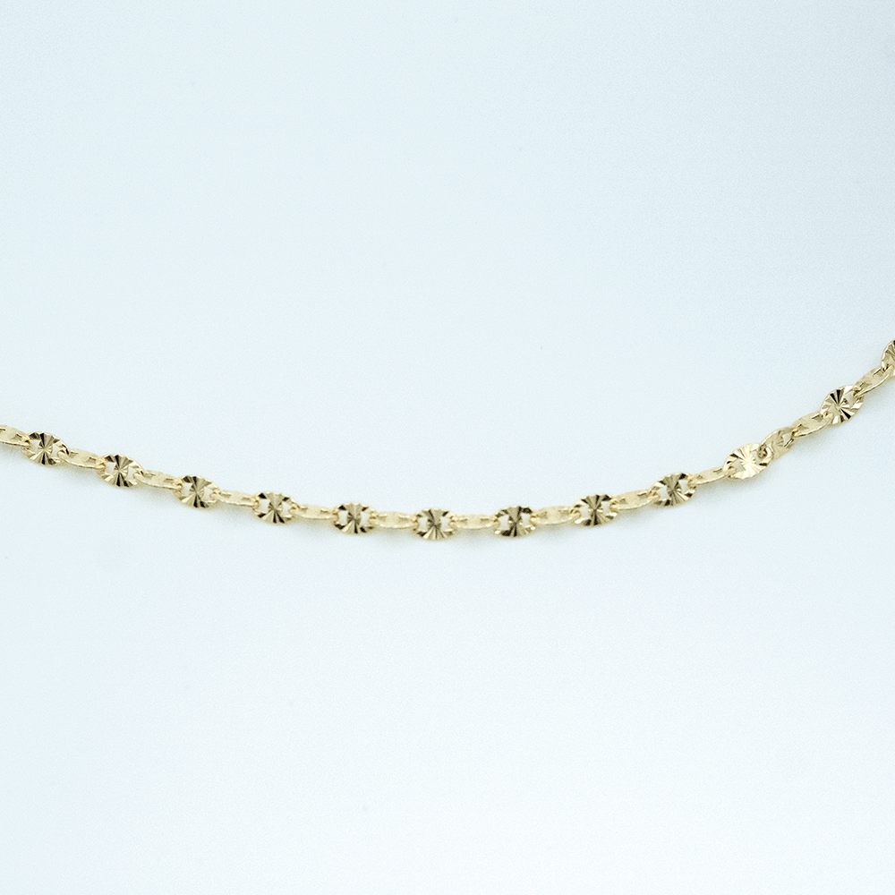 14 Ayar Parıltılı Yıldızlı Altın Kolye