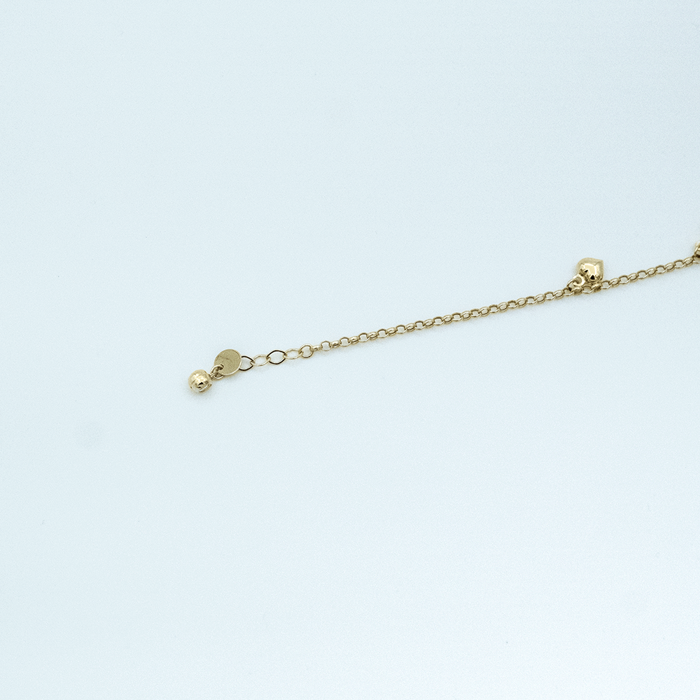 14 Ayar Yıldızlı Charmlı Altın Bileklik