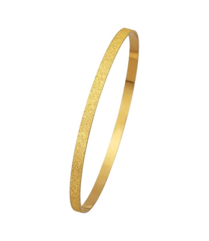 22 Ayar Parıltı Desenli Kibrit Çöpü Gold Altın Bilezik 15 Gr