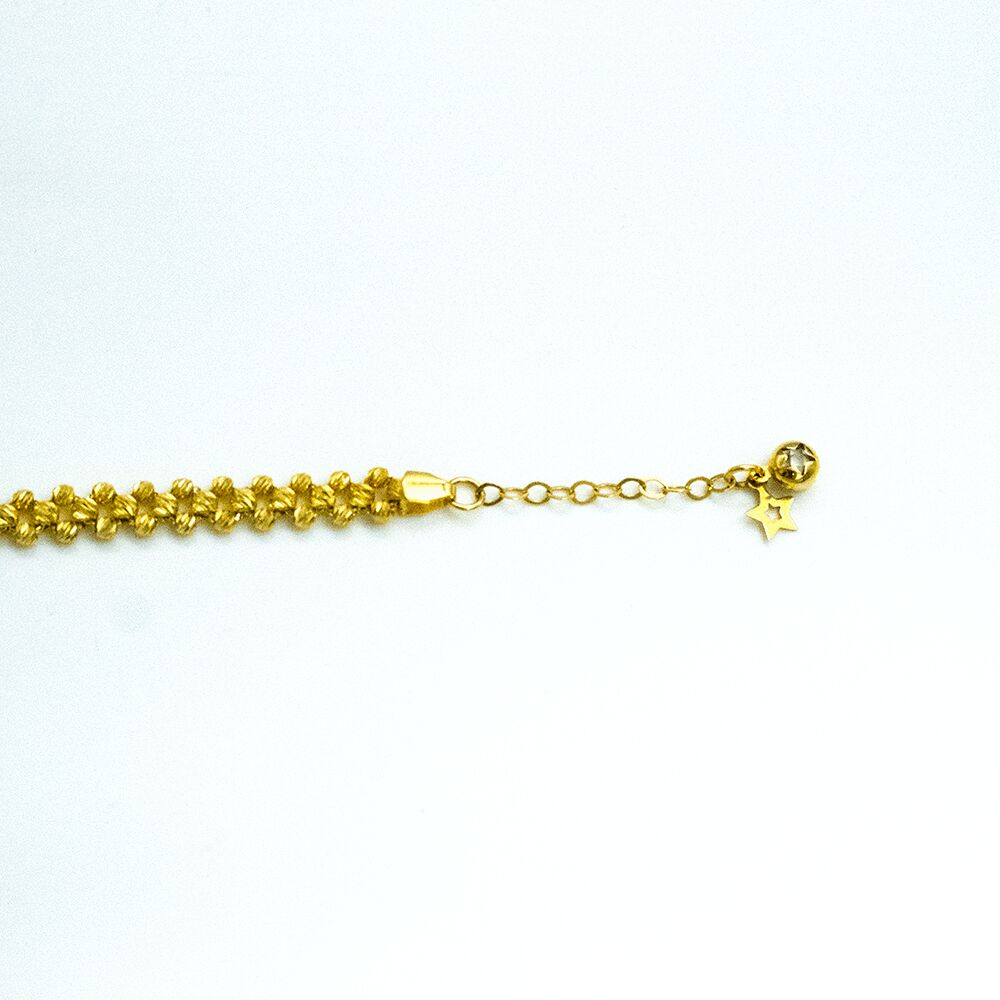 14 Ayar Sessiz Işık   Altın Bileklik