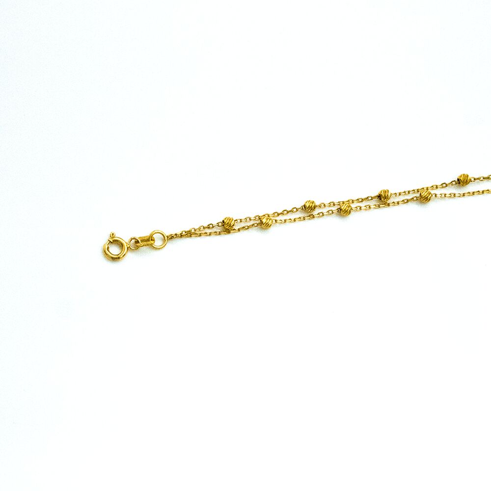 14 Ayar Derin İz   Altın Bileklik