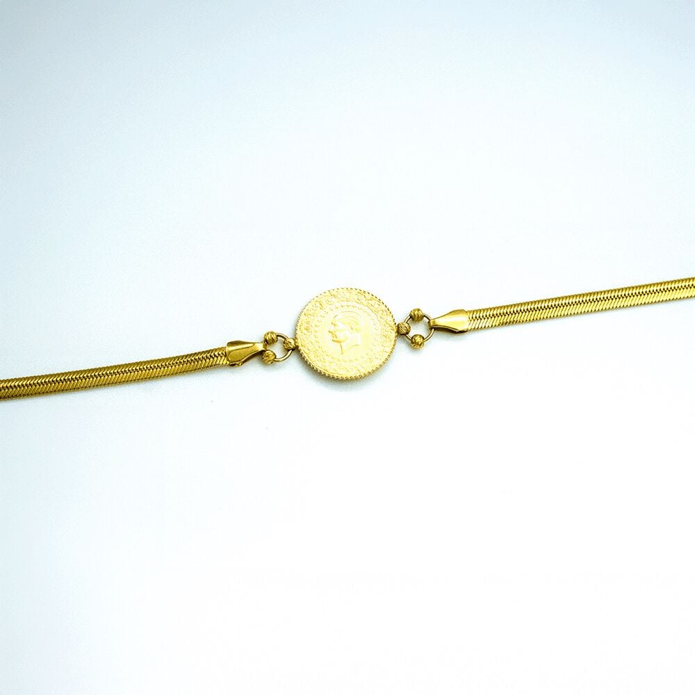 14 Ayar Yumuşak Ritim   Altın Bileklik