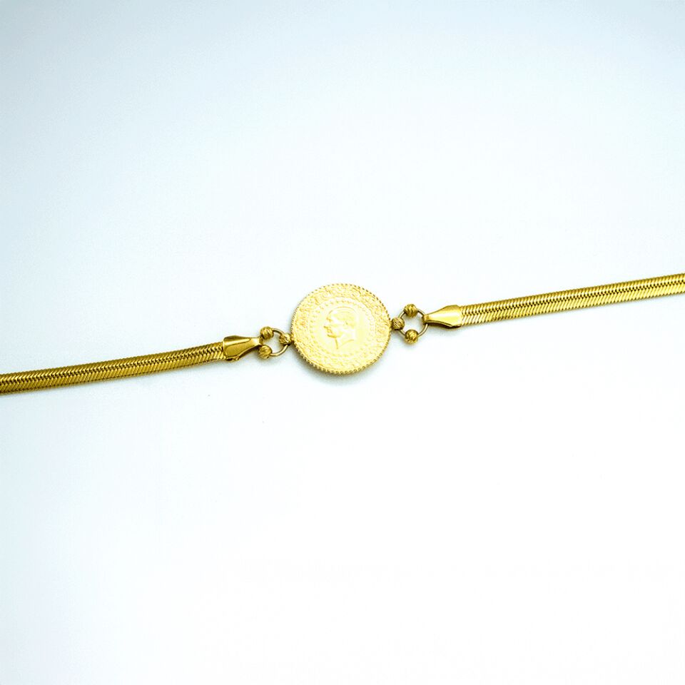 14 Ayar Yumuşak Ritim   Altın Bileklik