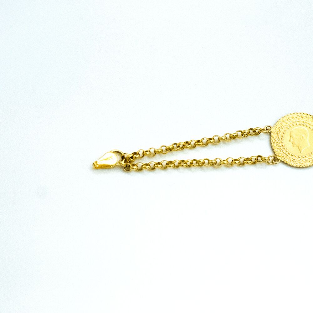 14 Ayar Kum Ruhu   Altın Bileklik