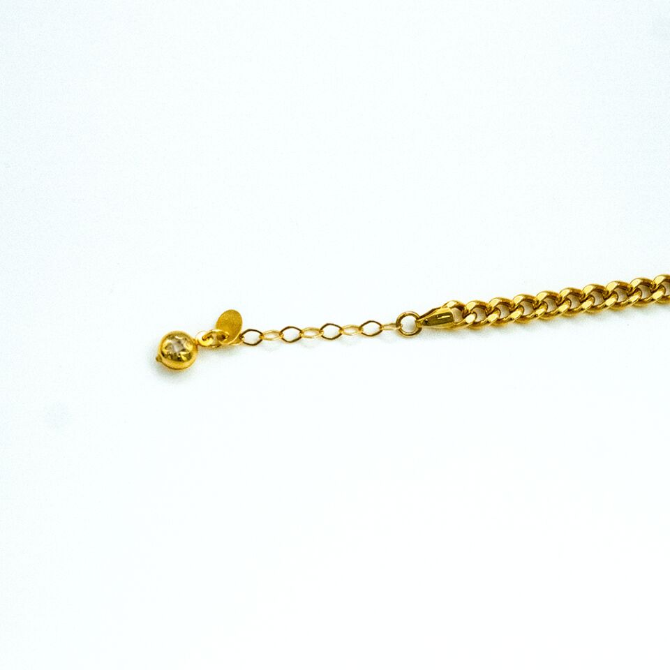 14 Ayar Zamansız Çizgi   Altın Bileklik