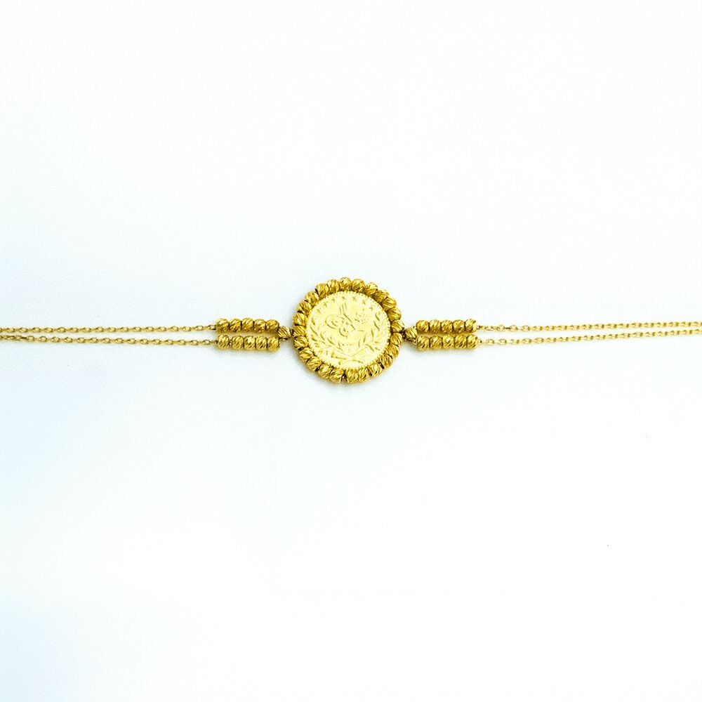 14 Ayar Tül Hissi   Altın Bileklik