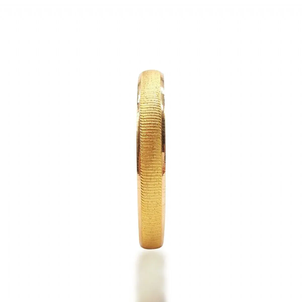 22 Ayar Yatay Çizgili Parıltılı Mega Gold Altın Bilezik