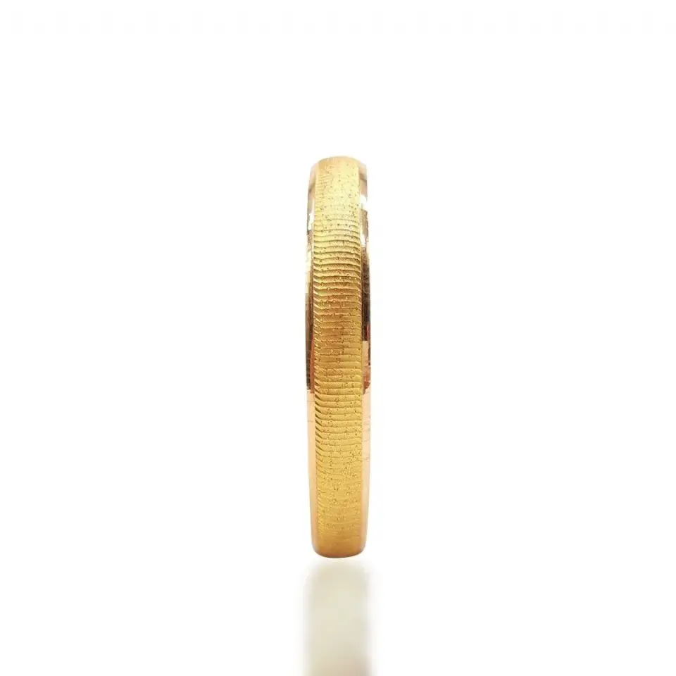 22 Ayar Yatay Çizgili Parıltılı Mega Gold Altın Bilezik