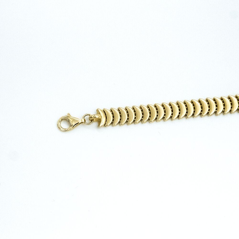 14 Ayar Sıralı Ay Model Altın Bileklik