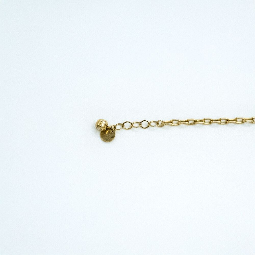 14 Ayar Taşlı Kalemli Halka Altın Bileklik