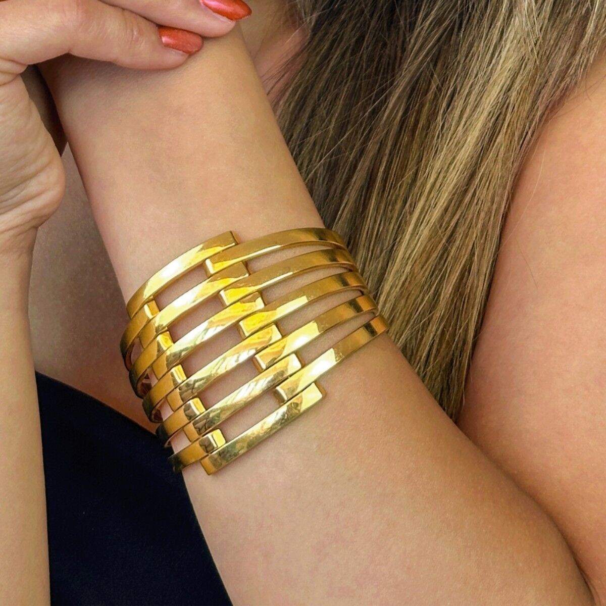 14 Ayar Kaburgalı Altın Bileklik