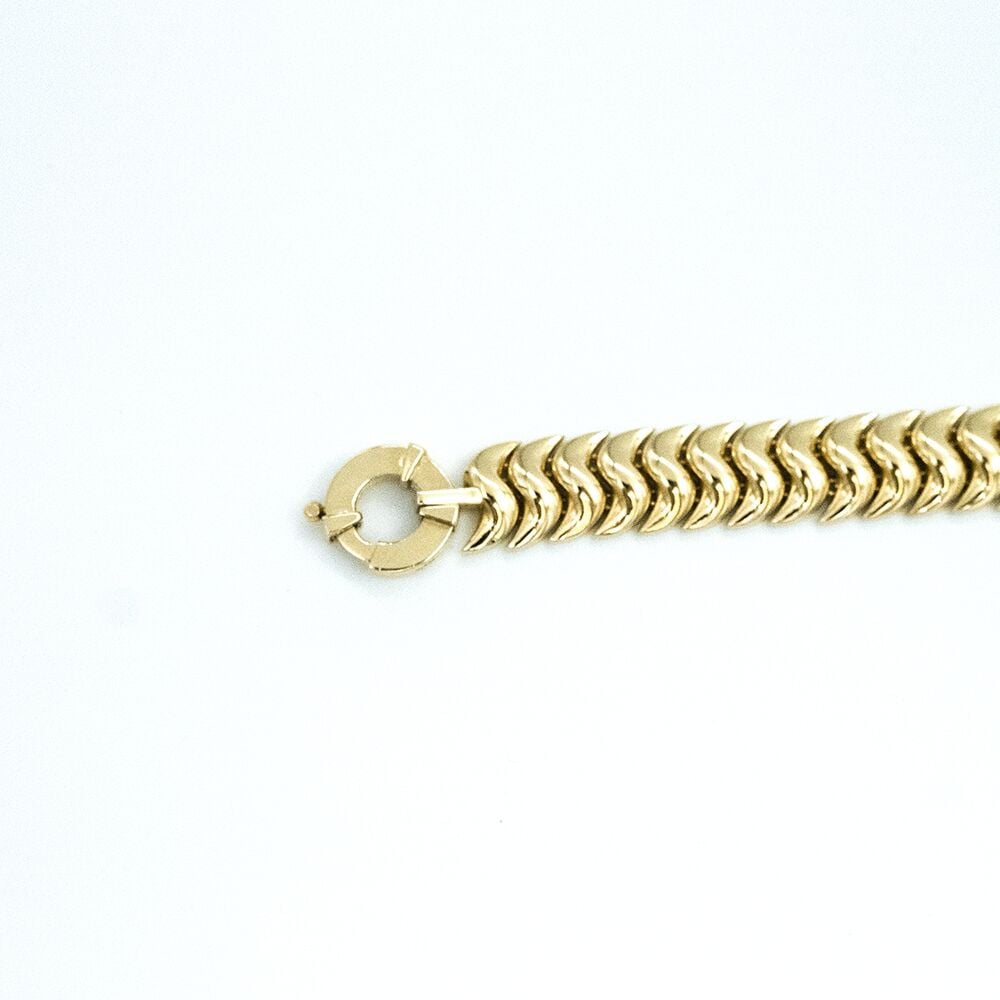 14 Ayar Kavisli Model Altın Bileklik