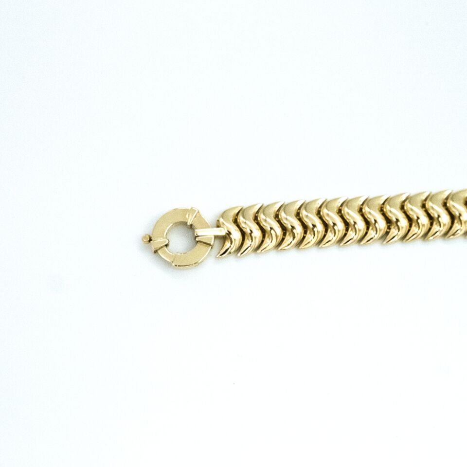 14 Ayar Kavisli Model Altın Bileklik