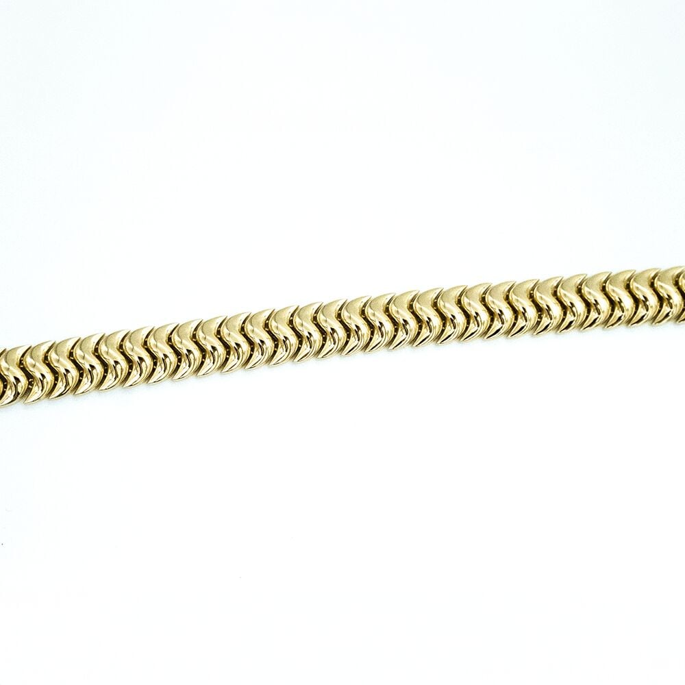 14 Ayar Kavisli Model Altın Bileklik