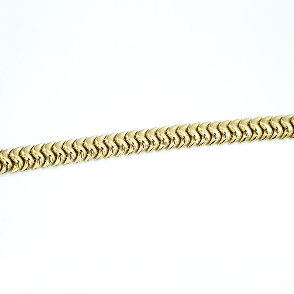 14 Ayar Kavisli Model Altın Bileklik