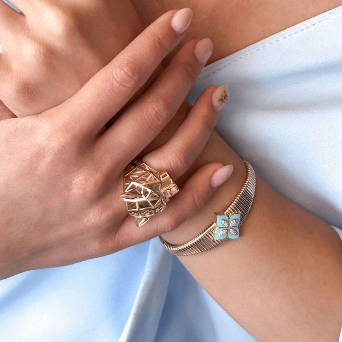 14 Ayar Panter Altın Yüzük