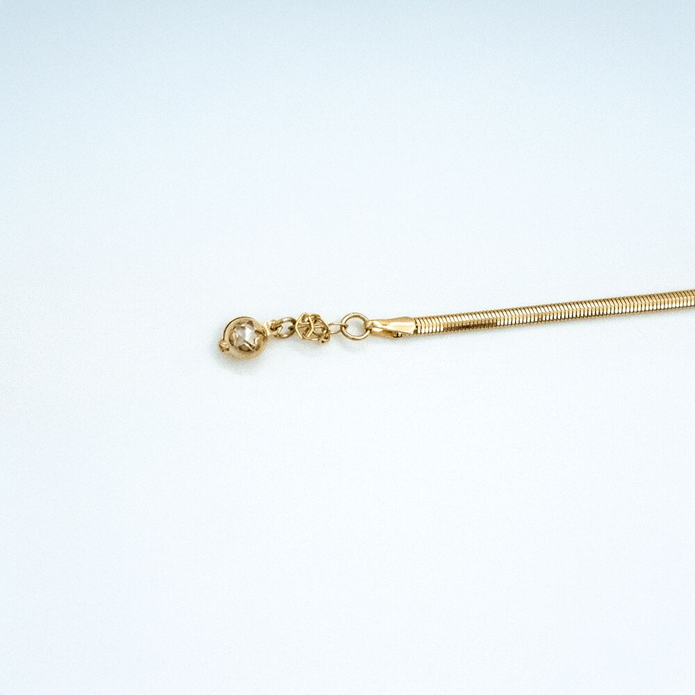 14 Ayar Noktalı Taşlı Güneş Altın Bileklik