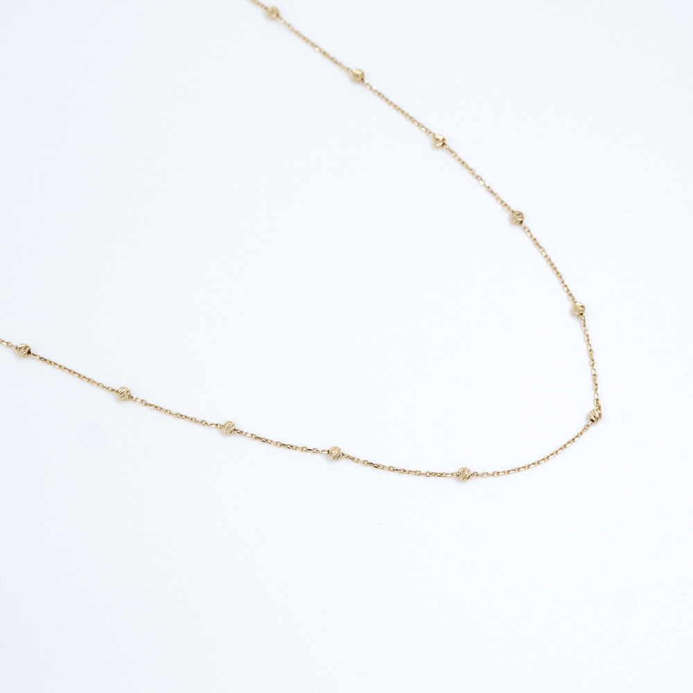 14 Ayar Toplu Sıralı Zincir Altın Kolye