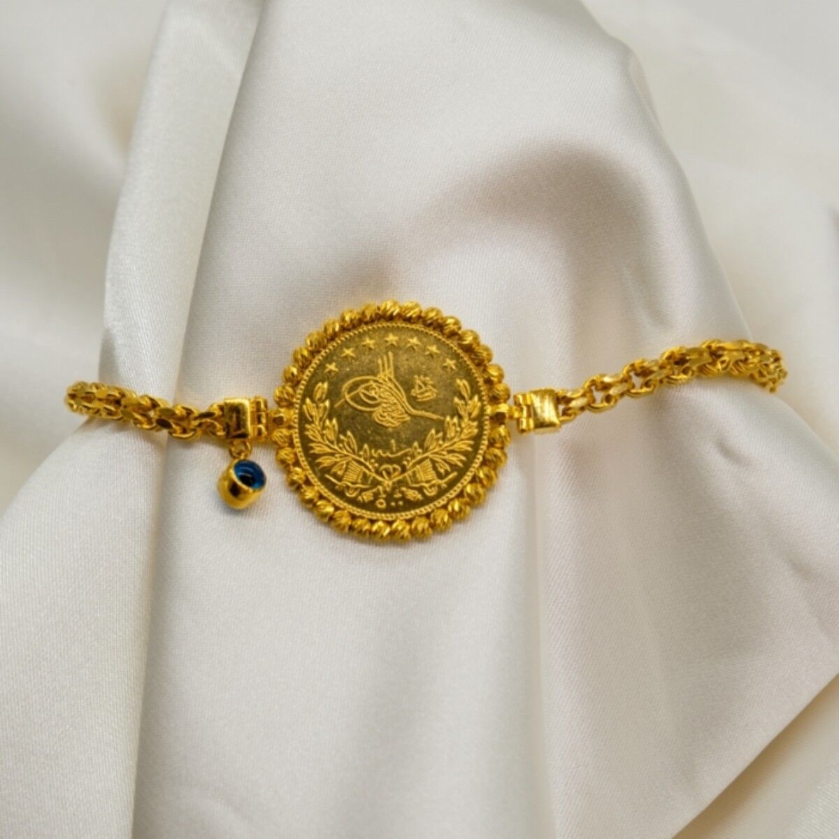 14 Ayar Güverse Zincirli Reşat Altınlı Bileklik