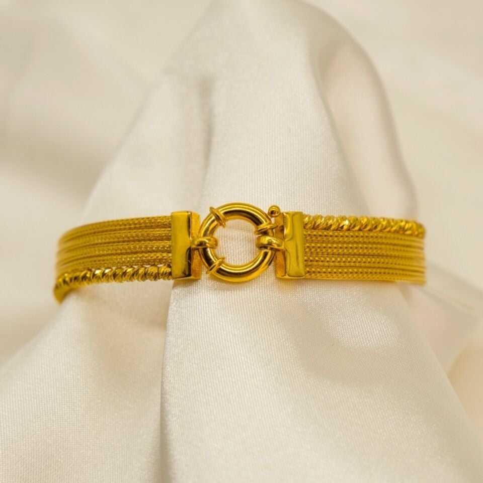 14 Ayar Gözde Anka Altın Bileklik