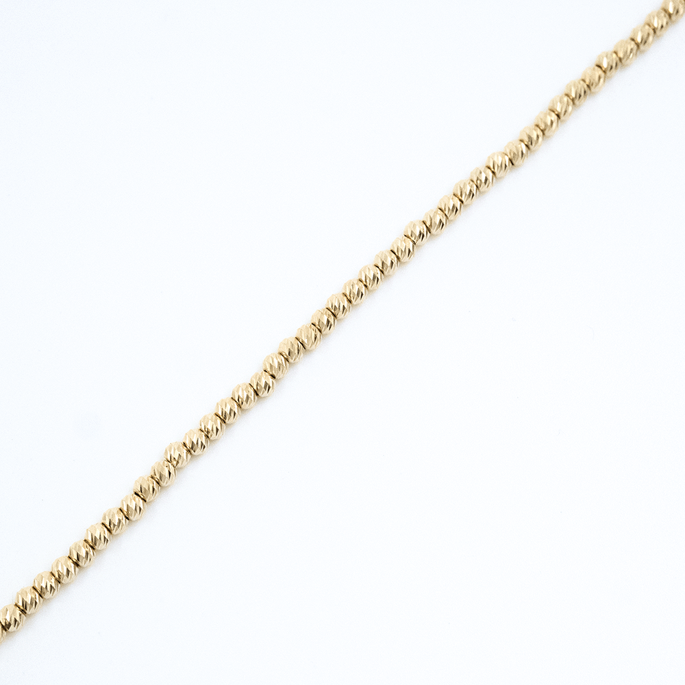 14 Ayar Toplu Sıralı Gold Altın Bileklik