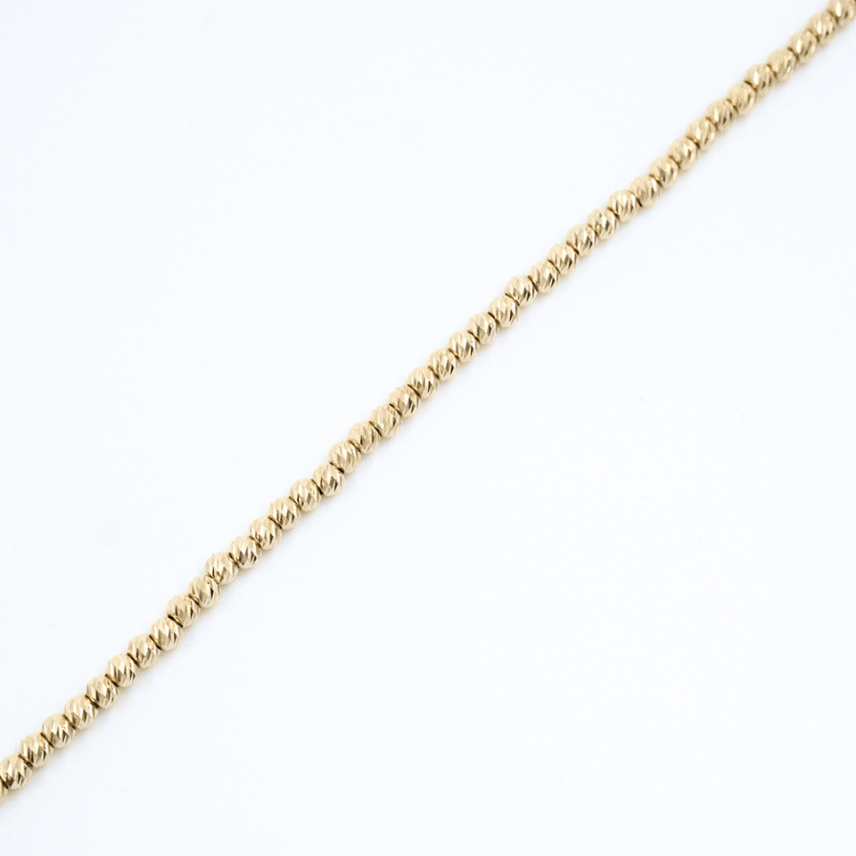 14 Ayar Toplu Sıralı Gold Altın Bileklik