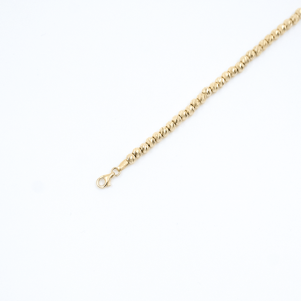 14 Ayar Toplu Sıralı Gold Altın Bileklik