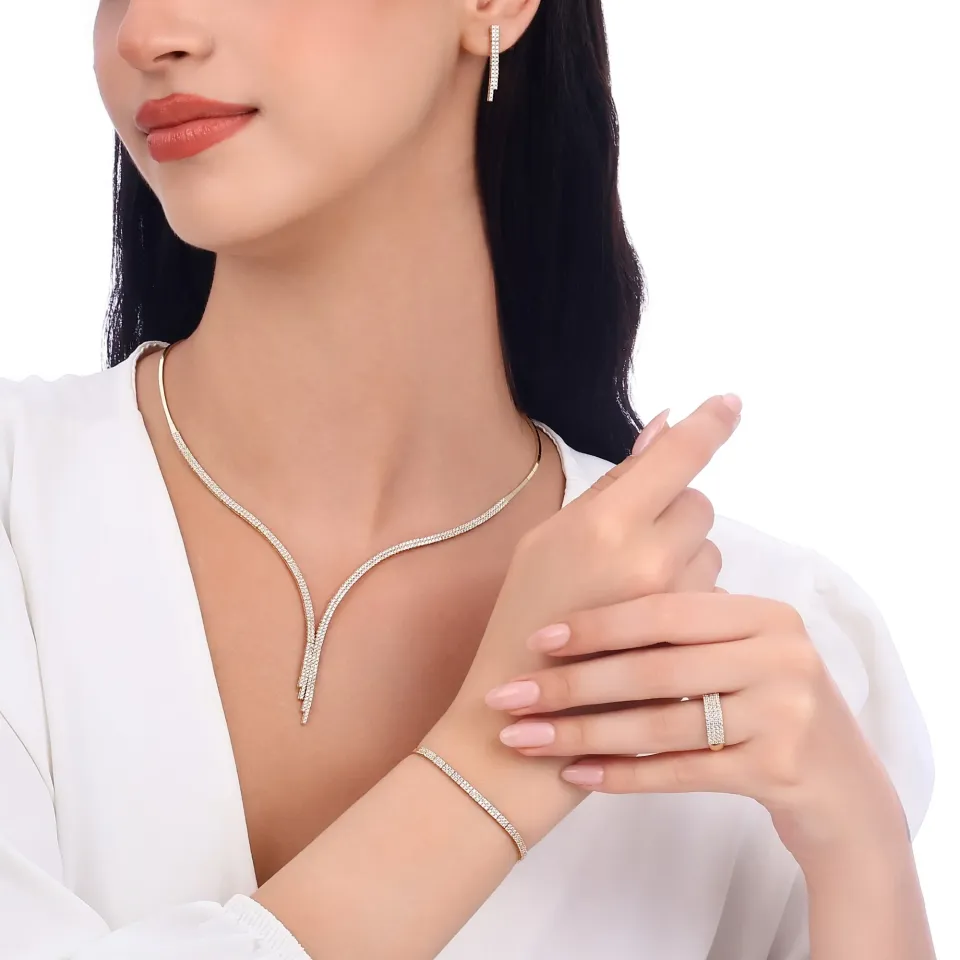 14 Ayar Su Yolu Altın Gerdanlık