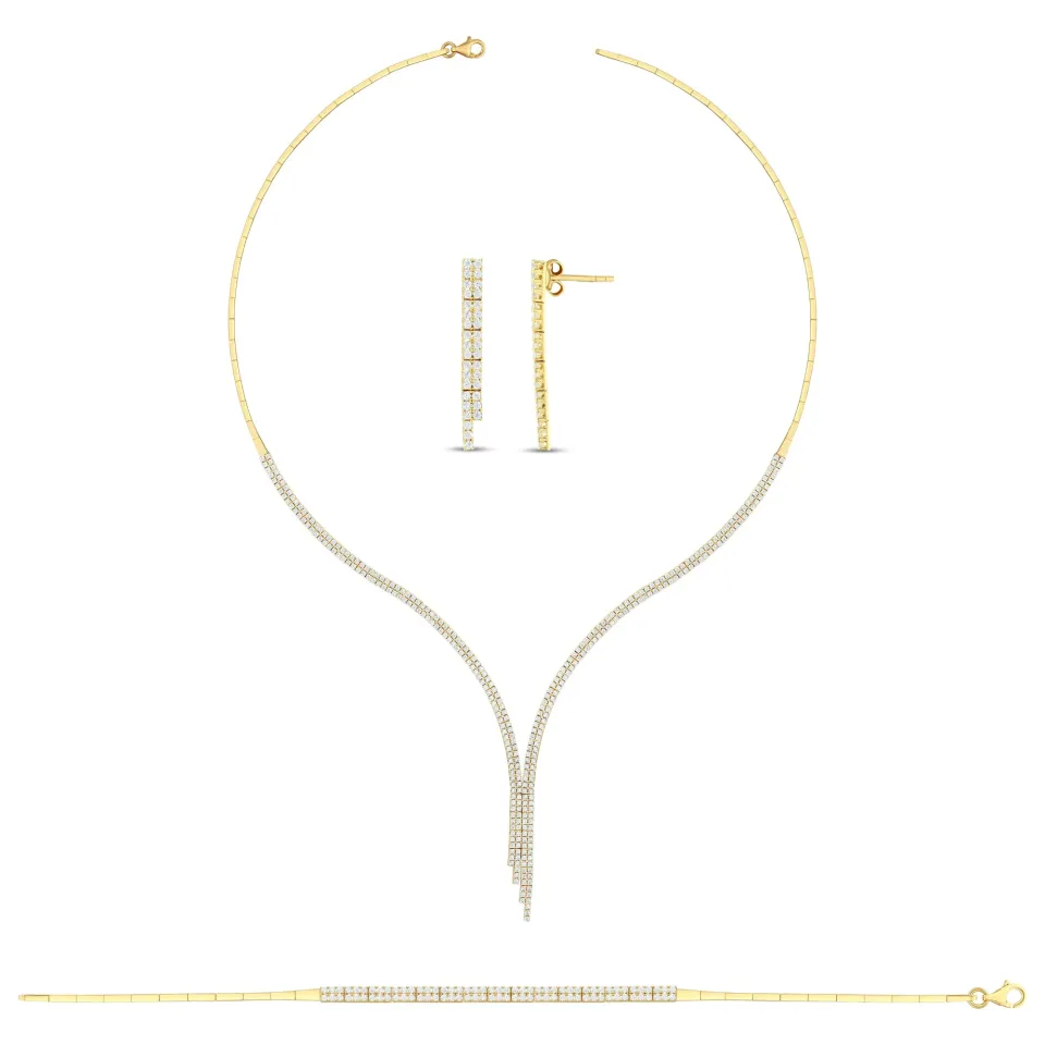 14 Ayar Su Yolu Altın Gerdanlık